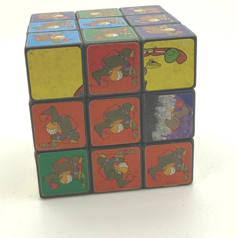 Nintendo Donkey Kong Puzzle Cube Kids OS Multicolor Vintage 3x3 Rubiks‎ Style